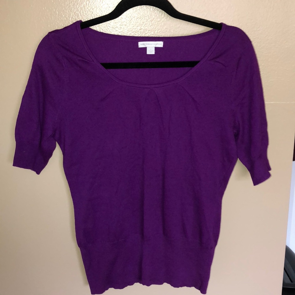 Purple stretchy top